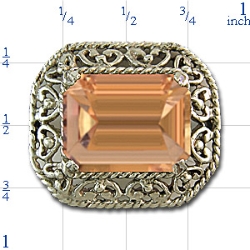 rk723 Citrine Bracelet Slide 